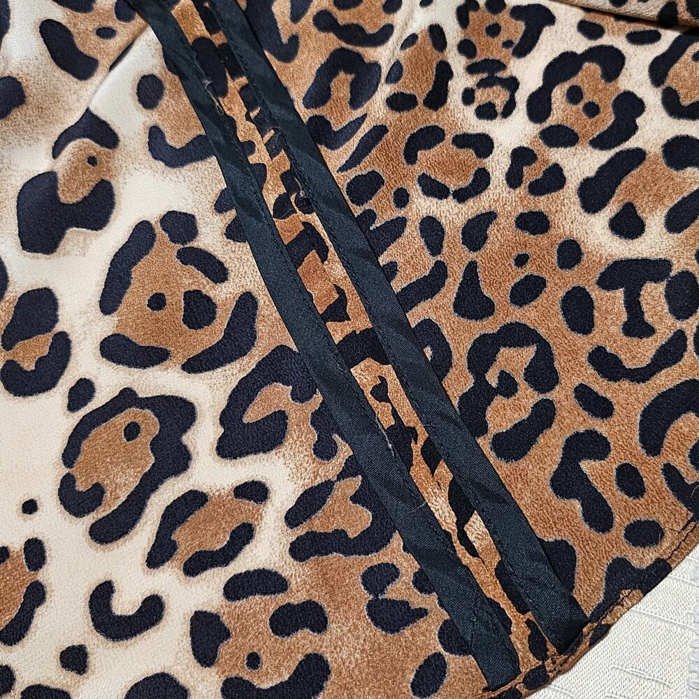 NANETTE LEPORE  LUSCIOUS  100% SILK ANIMAL PRINT DRESS  SIZE 2 - Picture 11 of 14